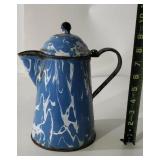 Swirl Graniteware Coffee Pot
