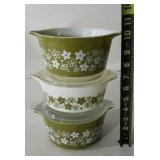 Retro Pyrex Spring Blossom Pattern Baking Dishes