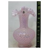 Fenton Iridescent Hobnail Vase