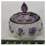 Fenton Handpainted Glass Dish