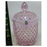 Fenton Iridescent Hobnail Glass
