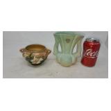 Hull pottery & Niloak pottery vase.