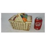 USA picnic basket cookie jar.