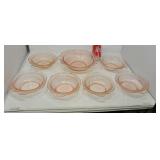 Pink depression bowls
