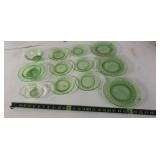 Green Depression Glassware