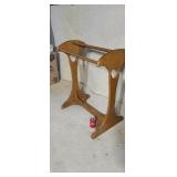 Oak quilt rack.