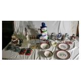 Christmas  including Thomas Kincade Snowmen