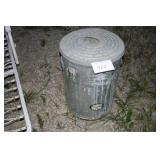 METAL TRASH CAN