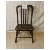 28" tall antique wooden child