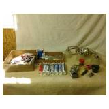 Bathroom vanity lights, screws, household