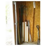 3 steel fence posts, electric fence posts, etc