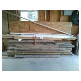 Landscape timbers, wood trim, closet organizing