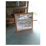 Trifold mirror medicine cabinet