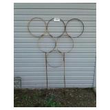 Large metal yard art