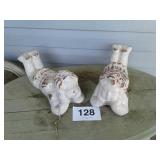 2 angel lawn ornaments