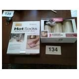 Hot socks & flame less led pillar candles