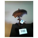 New Blue handwork hanging bird feeder