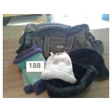 DUFFLE BAG, MISC WINTER HATS