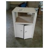 SMALL WHITE 2 DOOR CABINET