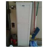 5 FOOT TALL WHITE CABINET
 CONTENT NOT INCLUDED