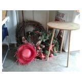 WREATHS, TABLE, HAT