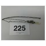 Antique Edwardian babies sterling dog with mother