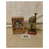 Wind up circus dancing clown & battery operated