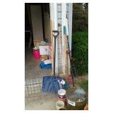 FLOWER POTS, SHOVEL, ETC.