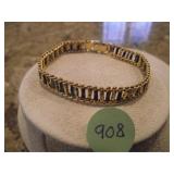 COLORFUL GOLD TONE BEACELET...PD