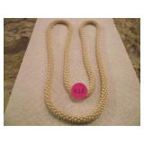 30" VINTAGE BEADED NECKLACE