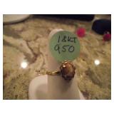 18KT CAMEO RING...7-1/2