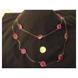VINTAGE PURPLE NECKLACE