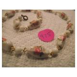 HANDPAINTED FLOWER NECKLACE