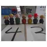 FISCHER PRICE LITTLE PEOPLE, 3 WOOD PEOPLE