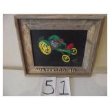 HAND PAINTED & FRAMED WATERLOO BO TRACTOR PRINT