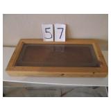 GLASS TOP DISPLAY CASE