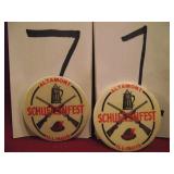 2 SCHUTZENFEST PINS 1966 ORIGINAL