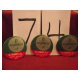 3 SCHUTZENFEST PINS 1967 ORIGINAL