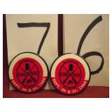 2 SCHUTZENFEST PINS 1968 ORIGINAL