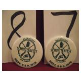 2 SCHUTZENFEST PINS 1978 ORIGINAL