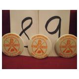 3 SCHUTZENFEST PINS 1980 ORIGINAL