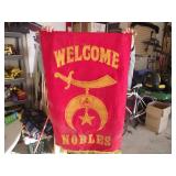 VINTAGE SHRINER NOBLES EVENT BANNER
