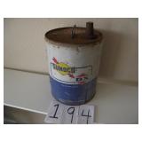 VINTAGE 5 GAL. SUNOCO / DX METAL CAN