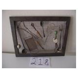 -   WALL DECORATION W/ OLD KITCHEN UTENSILS