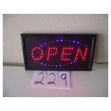 L.E.D. OPEN SIGN