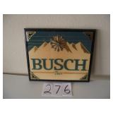LARGE BUSCH BEER AD. CLOCK