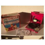 KENNER TOY PHONOGRAPH RECORD PLAYER