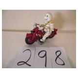 CAST IRON MICHELIN MAN MOTORCYCLE