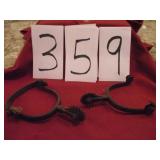 ANTIQUE HORSE BOOT SPURS