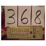 VINTAGE ADVERTISING THERMOMETER